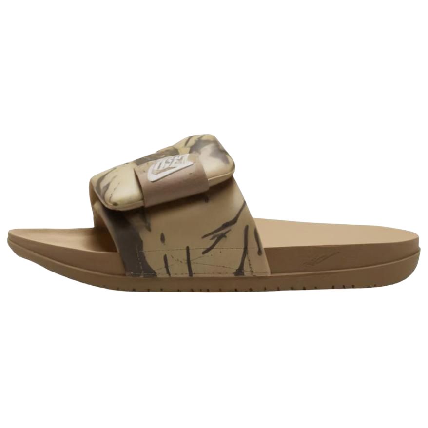 Nike Offcourt Adjust Slide PR Comfort Non-Slip Sandals Grey Beige. HF1438-200