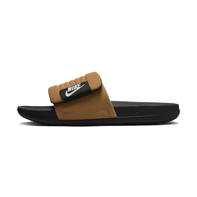 Nike Offcourt Adjust Slides 'Flax Black'
