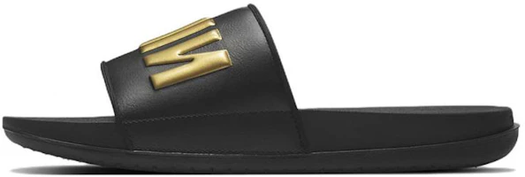 Nike OffCourt Slide 'Black Metallic Gold' BQ4639-010 Nike OffCourt Slide 'Black Metallic Gold' BQ4639-010