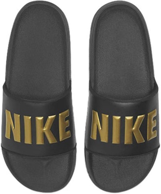 Nike OffCourt Slide 'Black Metallic Gold' BQ4639-010 Lookbook Nike OffCourt Slide 'Black Metallic Gold' BQ4639-010