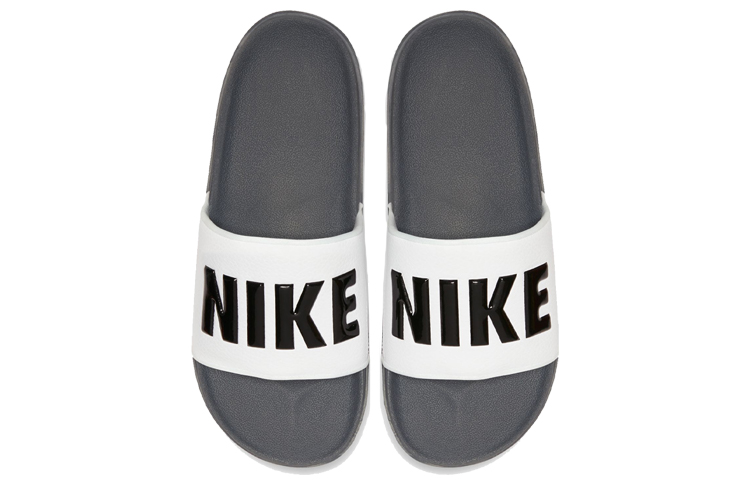 Lookbook Nike Offcourt Slide 'Kelabu Gelap Putih' BQ4639-001