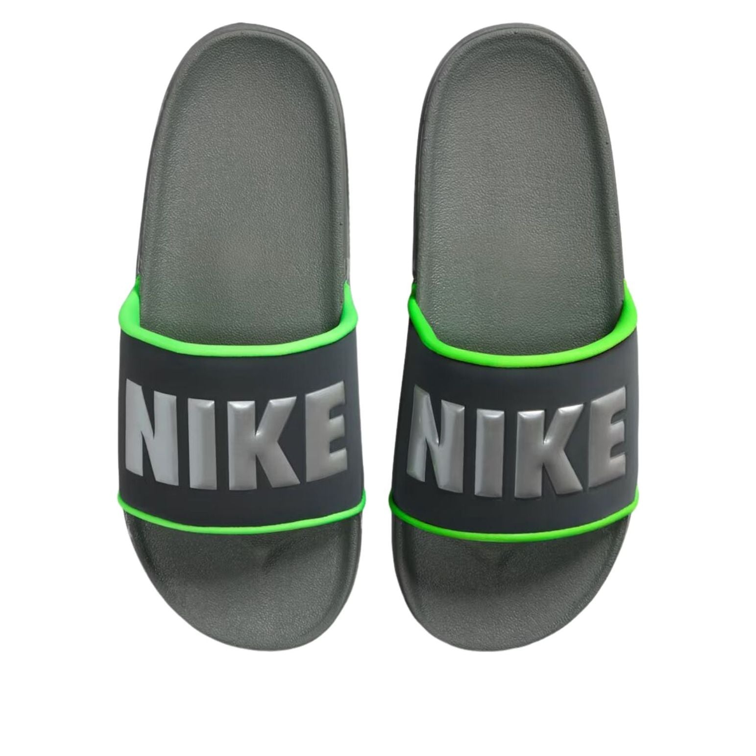 Lookbook Nike Offcourt Slides 'Anthracite Smoke Grey Green Strike' BQ4639-026