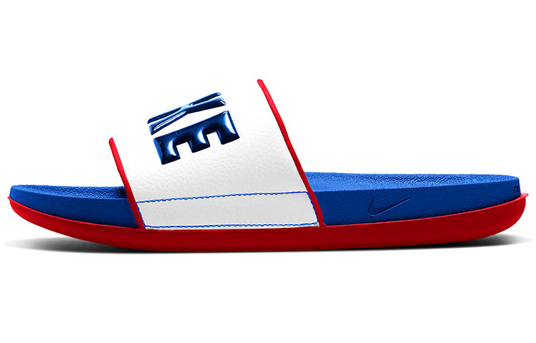 Nike Offcourt White/Blue/Red Slipper BQ4639-404