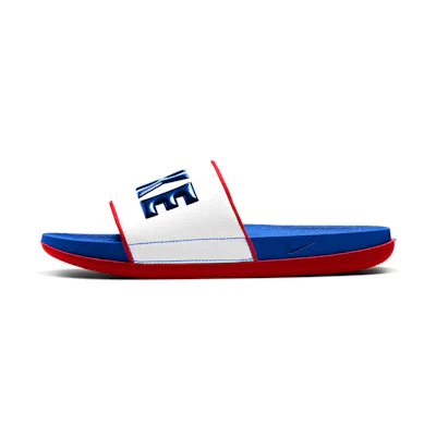 Nike Offcourt White/Blue/Red Slipper