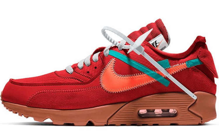 Buy 나이키 오프화이트 x 에어맥스 90 레드 '화이트' AA7293-600