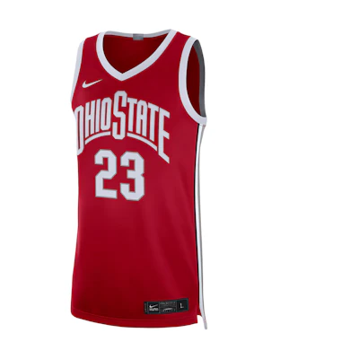 Nike Ohio State Basketball Jersey Red Mens Lightweight Breathable Stylish V-neck CN3017-657