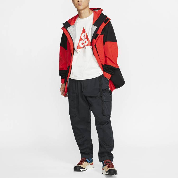 Shop Nike Outdoor Hooded Mid-Length Jacket Chili Red CT2937-010