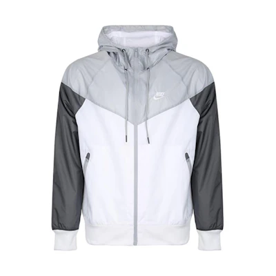Nike Outdoor Windbreaker Jacket in Grey and White Colorblock Design AR2192-100