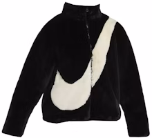 Nike Oversized Swoosh Logo Jacket 'Black' (WMNS) Nike Oversized Swoosh Logo Jacket 'Black' (WMNS)