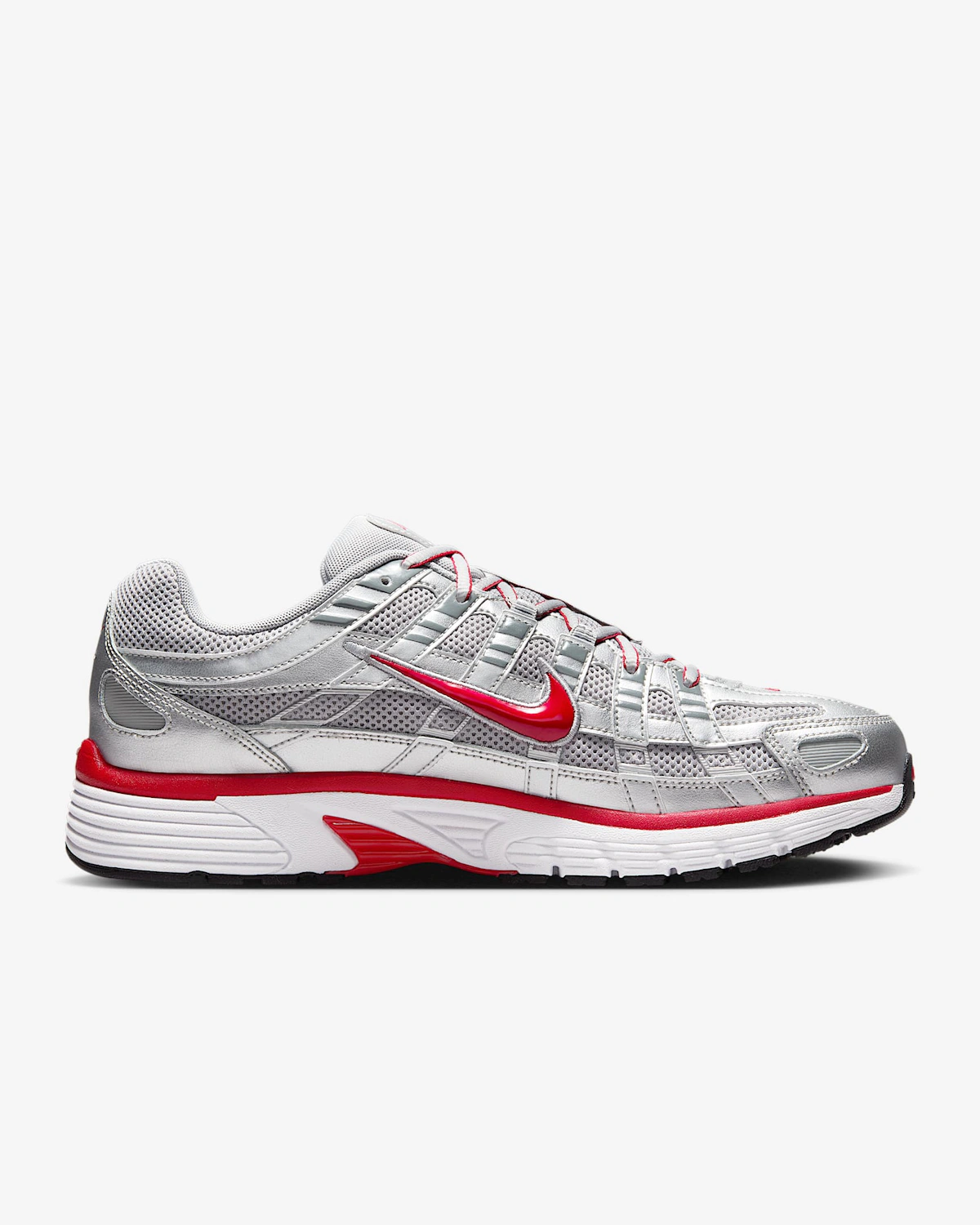 NIke P-6000 'Metallic Silver Cool Grey Red'