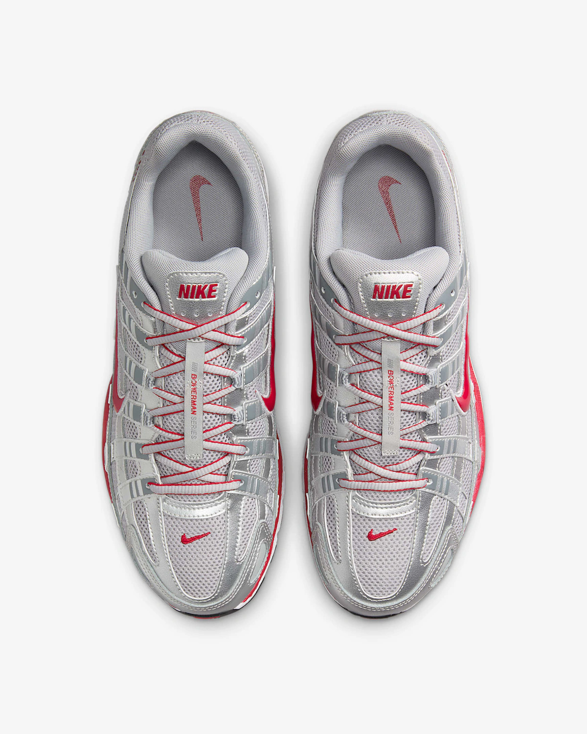 NIke P-6000 'Metallic Silver Cool Grey Red'