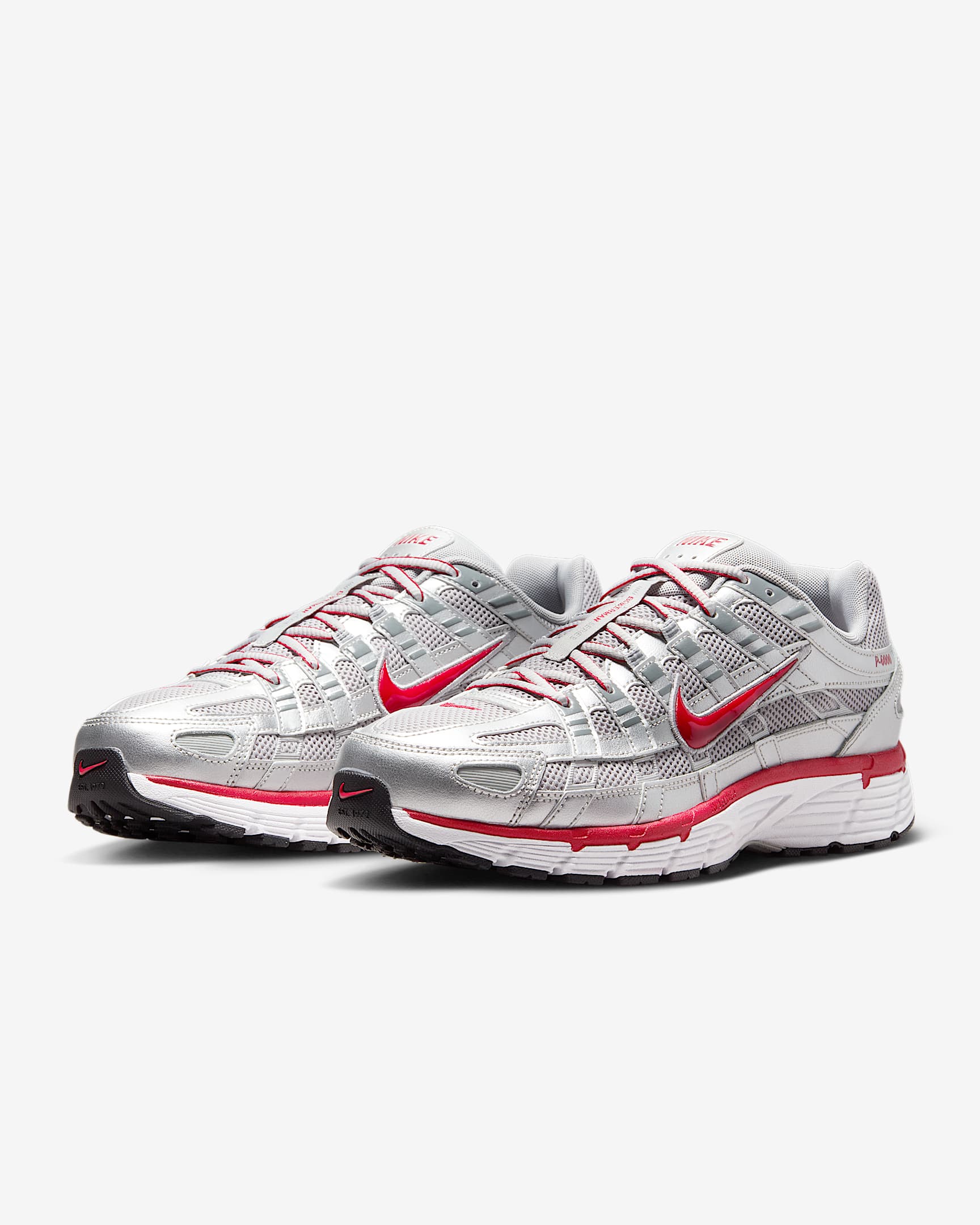 Details for Nike P-6000 ''Metallic Zilver Koel Grijs Rood'' CD6404-024
