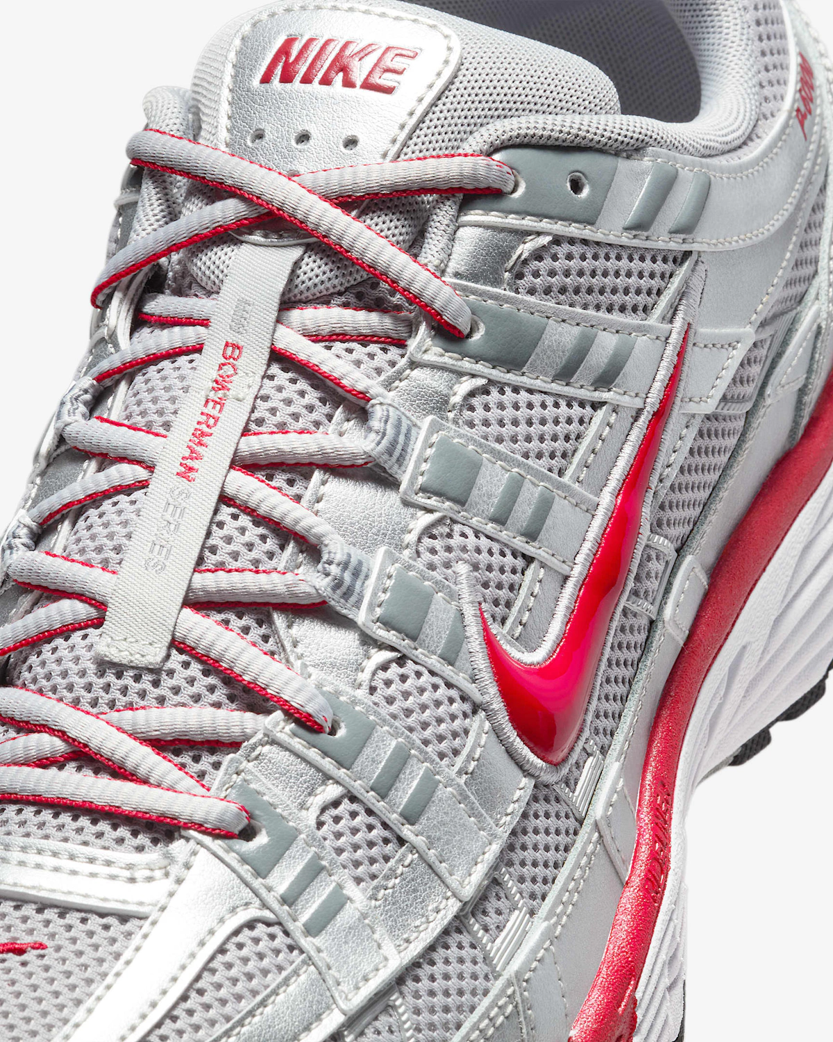 NIke P-6000 'Metallic Silver Cool Grey Red'
