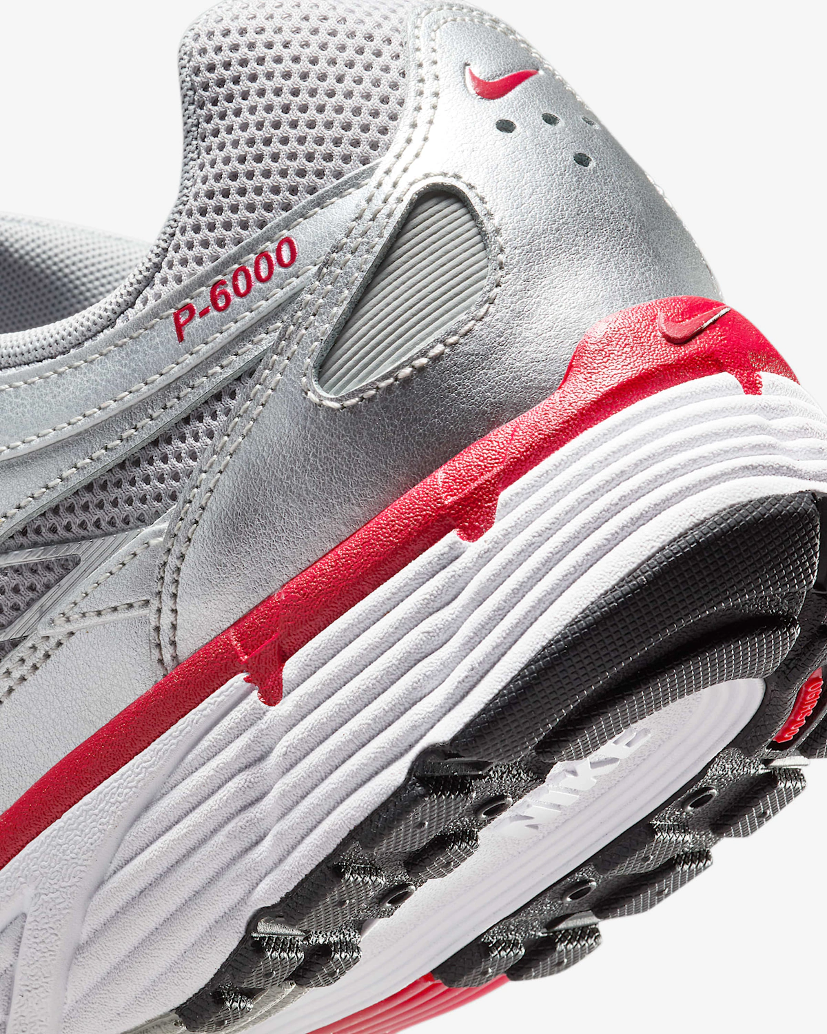 NIke P-6000 'Metallic Silver Cool Grey Red'