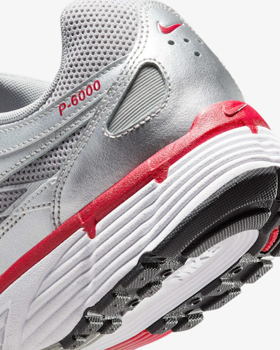 NIke P-6000 'Metallic Silver Cool Grey Red'
