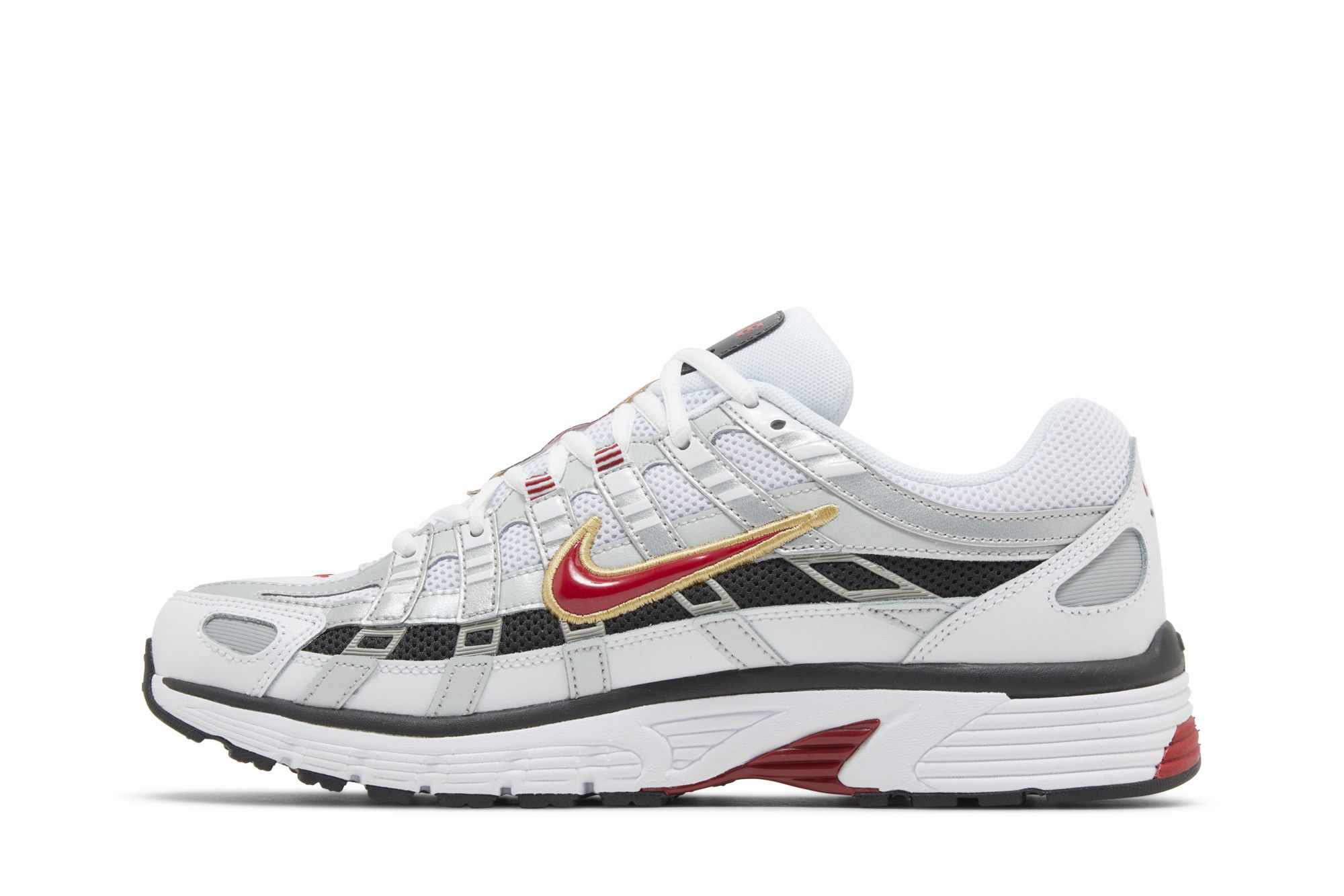 Shop Nike P-6000 減震耐磨 低幫 跑步鞋 男女同款 白色