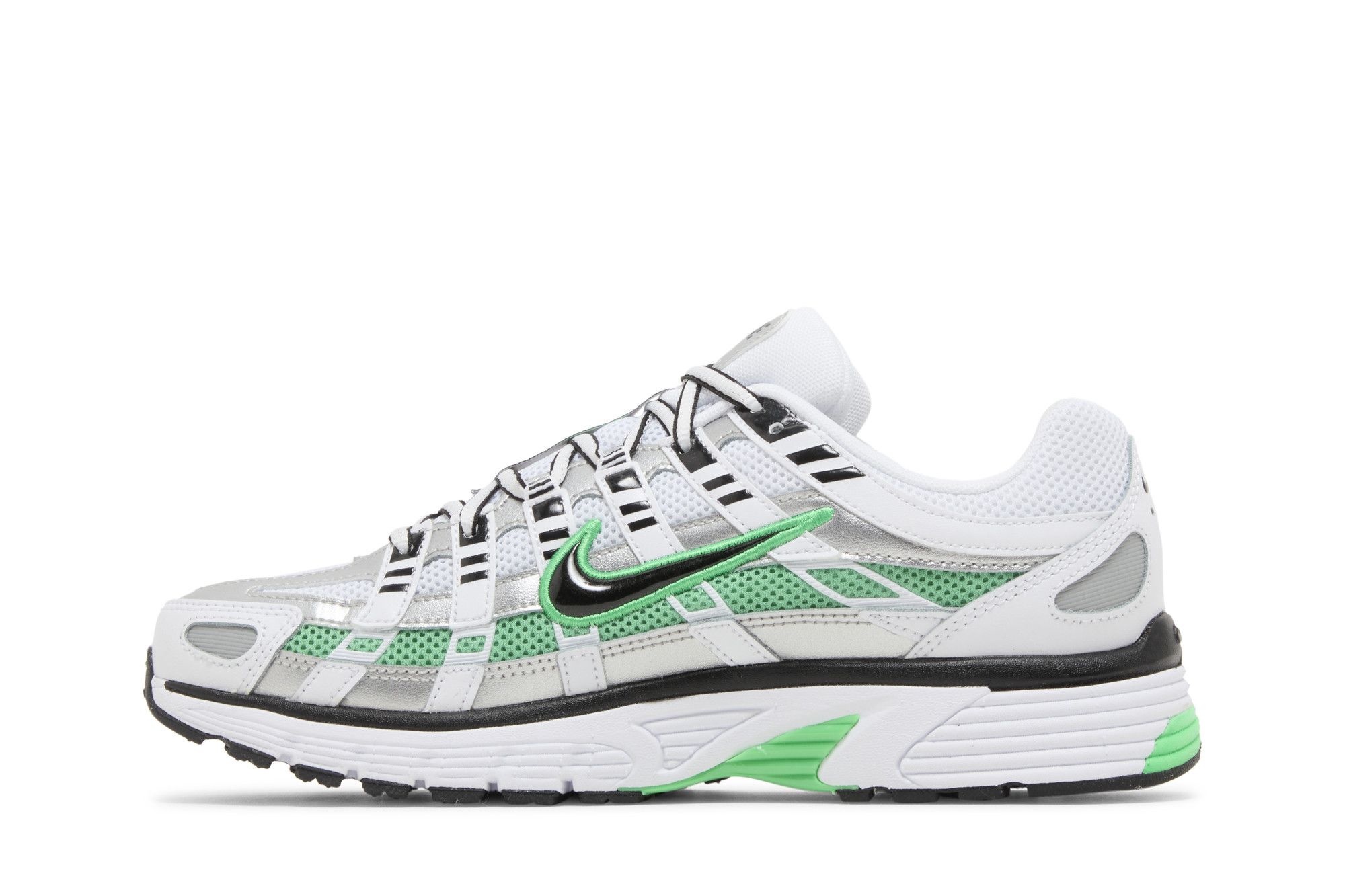 Shop Nike P-6000 舒適減震耐磨 低筒 休閒跑步鞋 男女同款 白綠 韓版