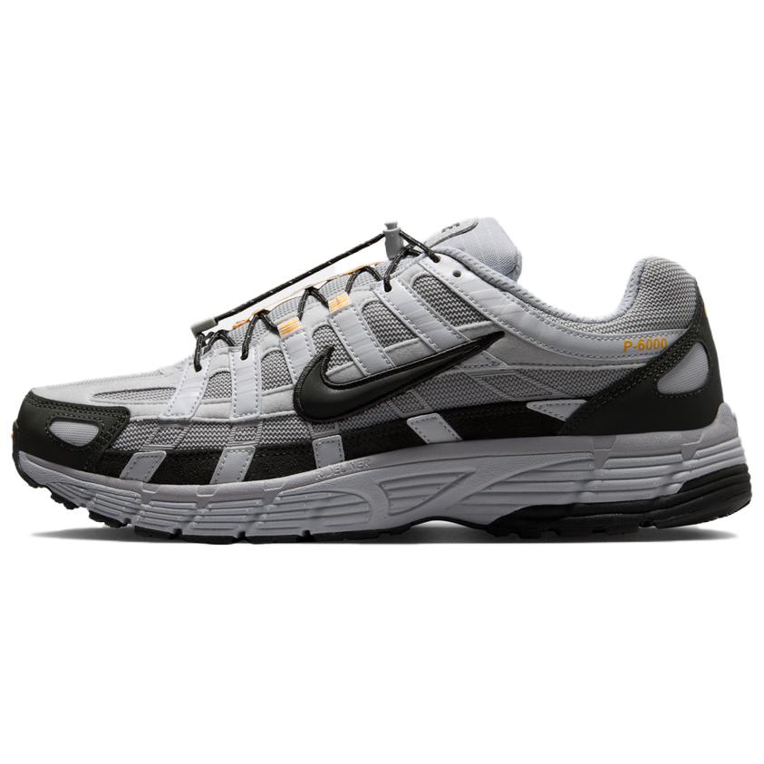 Nike P-6000 Grey Black Comfort Casual Running Shoes . HQ3818-002