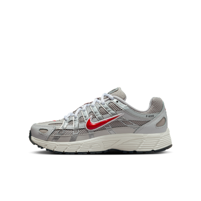 (Youth) Nike P-6000 Running Shoes College Grey/Bast Grey/Phantom/Fire Red
