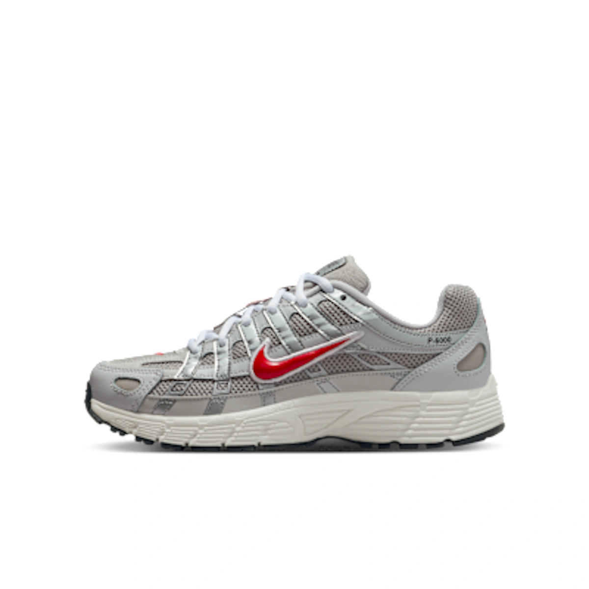 (Youth) Nike P-6000 Running Shoes College Grey/Bast Grey/Phantom/Fire Red