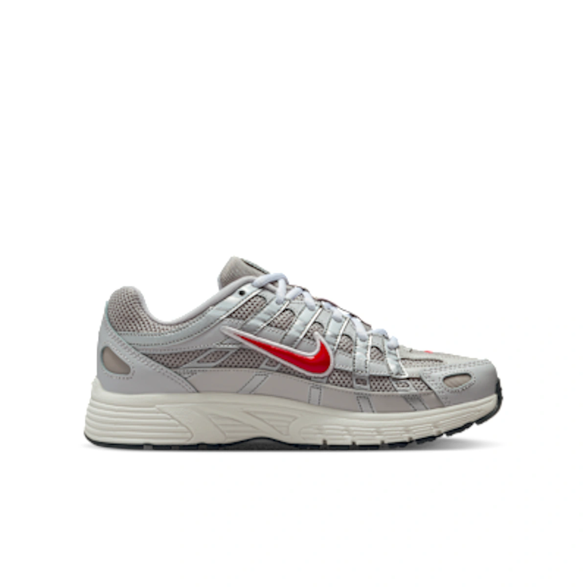 (Youth) Nike P-6000 Running Shoes College Grey/Bast Grey/Phantom/Fire Red