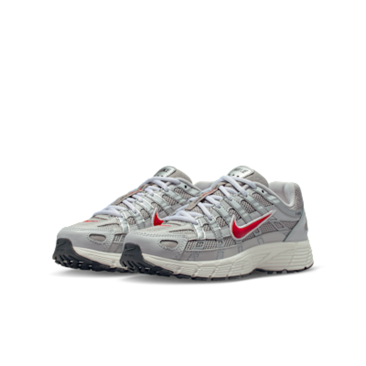 (Youth) Nike P-6000 Running Shoes College Grey/Bast Grey/Phantom/Fire Red