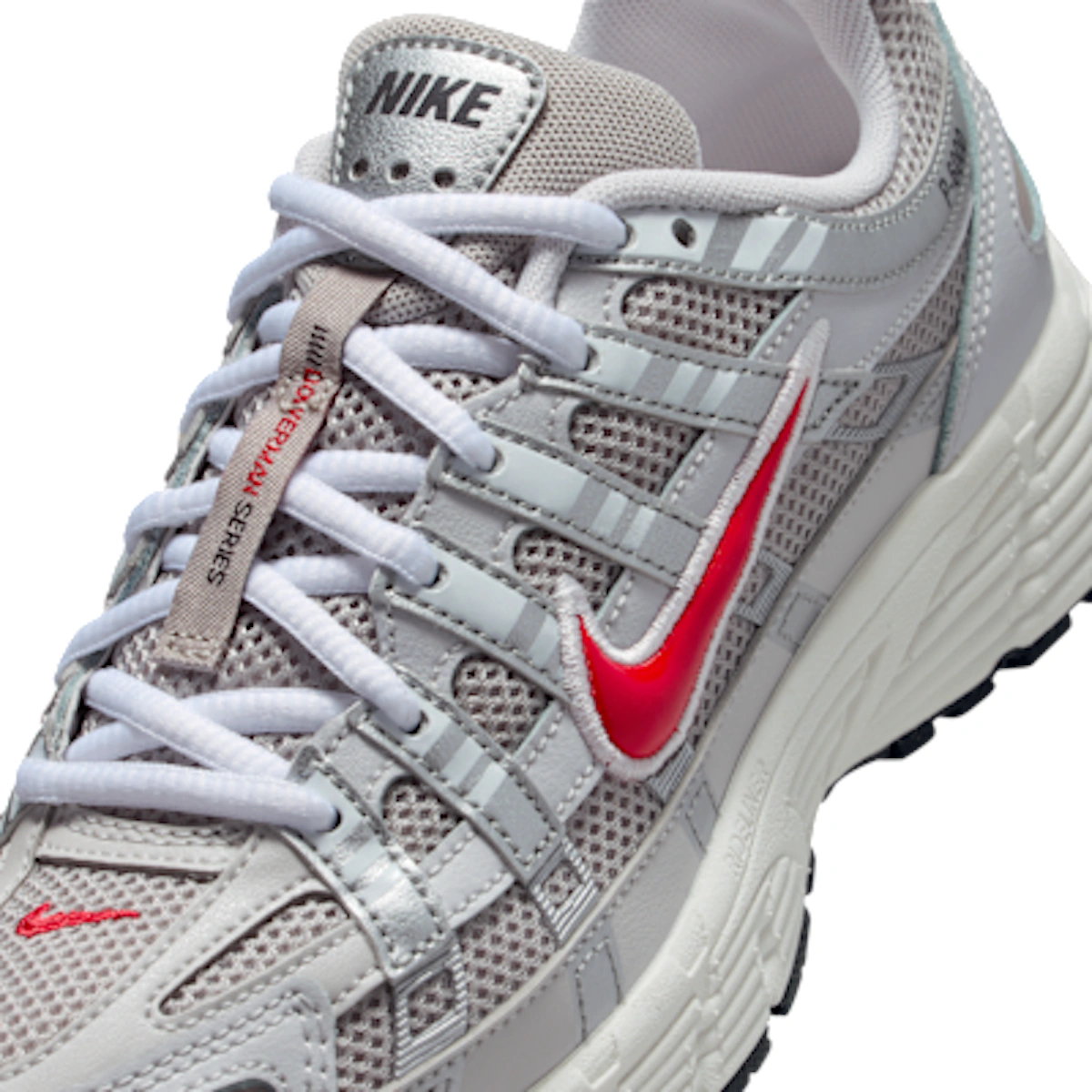 (Youth) Nike P-6000 Running Shoes College Grey/Bast Grey/Phantom/Fire Red