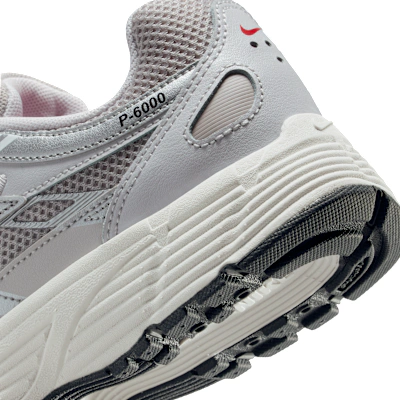 (Youth) Nike P-6000 Running Shoes College Grey/Bast Grey/Phantom/Fire Red