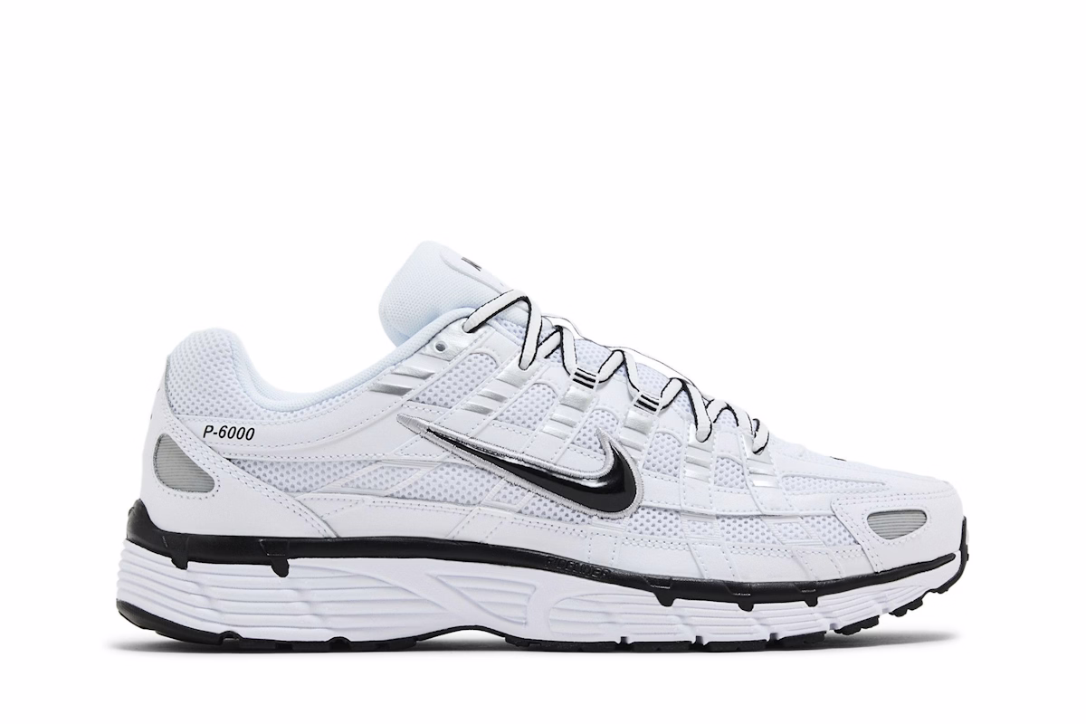Nike P-6000 'White Metallic Silver Black'