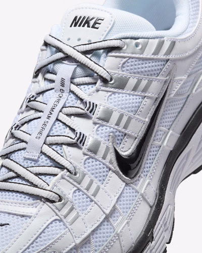 Nike P-6000 'White Metallic Silver Black'