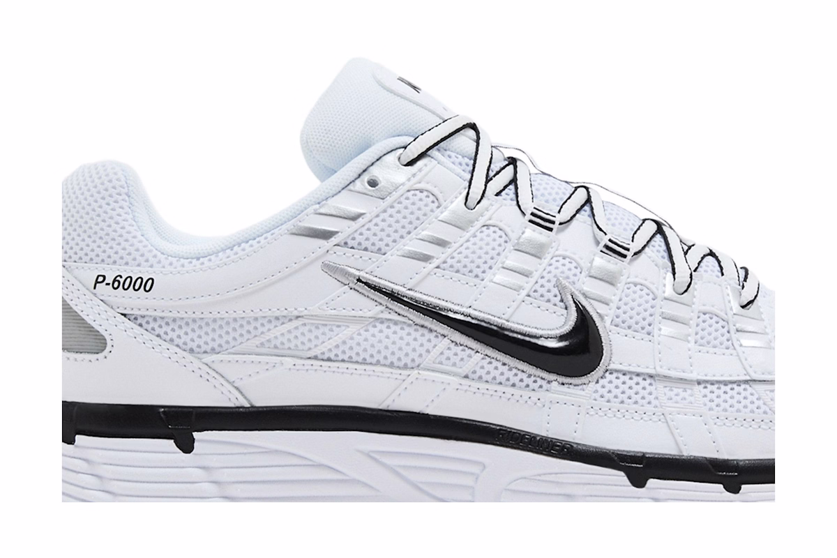 Nike P-6000 'White Metallic Silver Black'