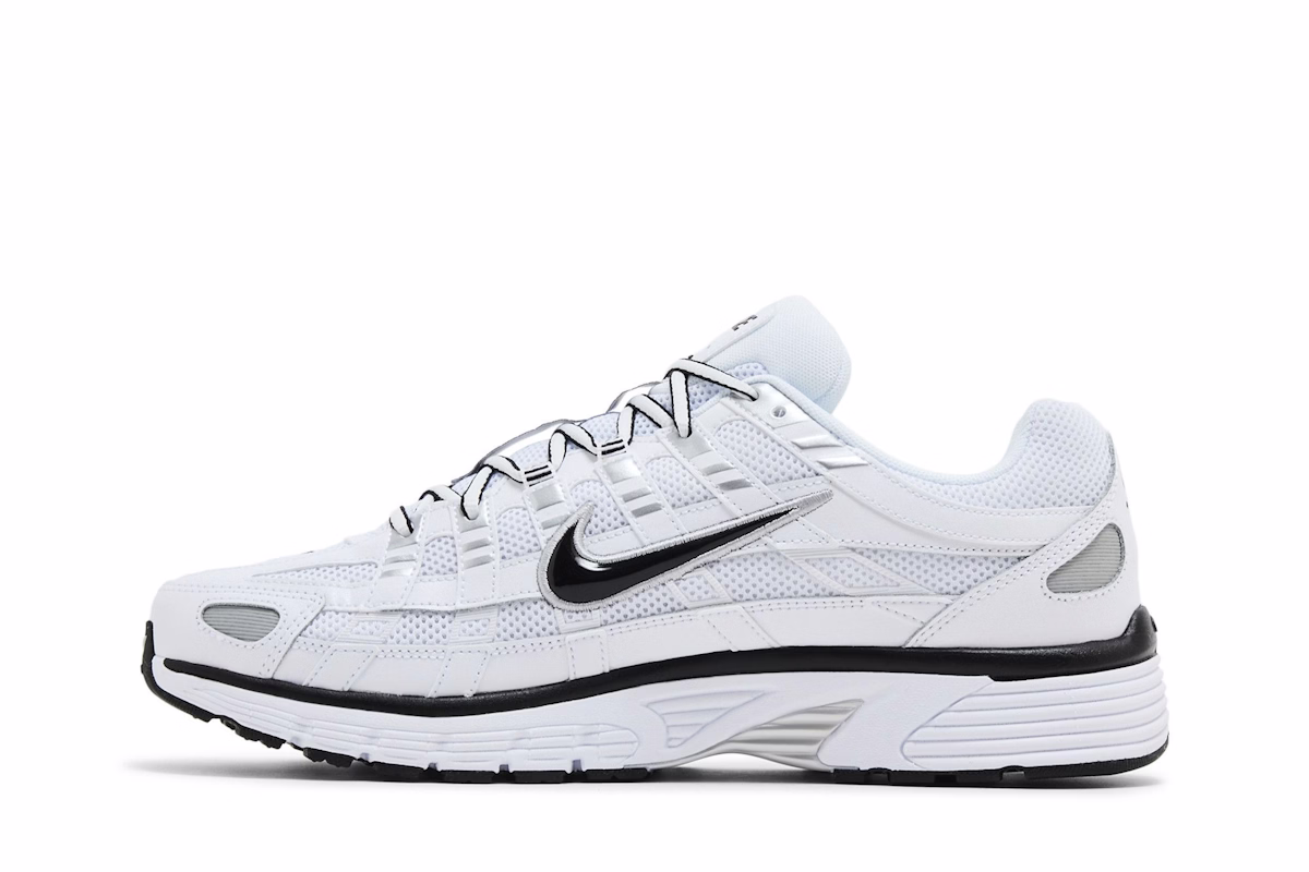 Nike P-6000 'White Metallic Silver Black'
