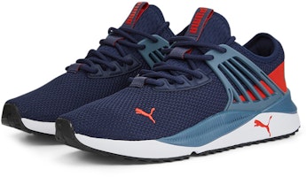 PUMA Pacer Future 運動 低幫 跑步鞋 男女同款 藍紅白 Lookbook PUMA Pacer Future 運動 低幫 跑步鞋 男女同款 藍紅白