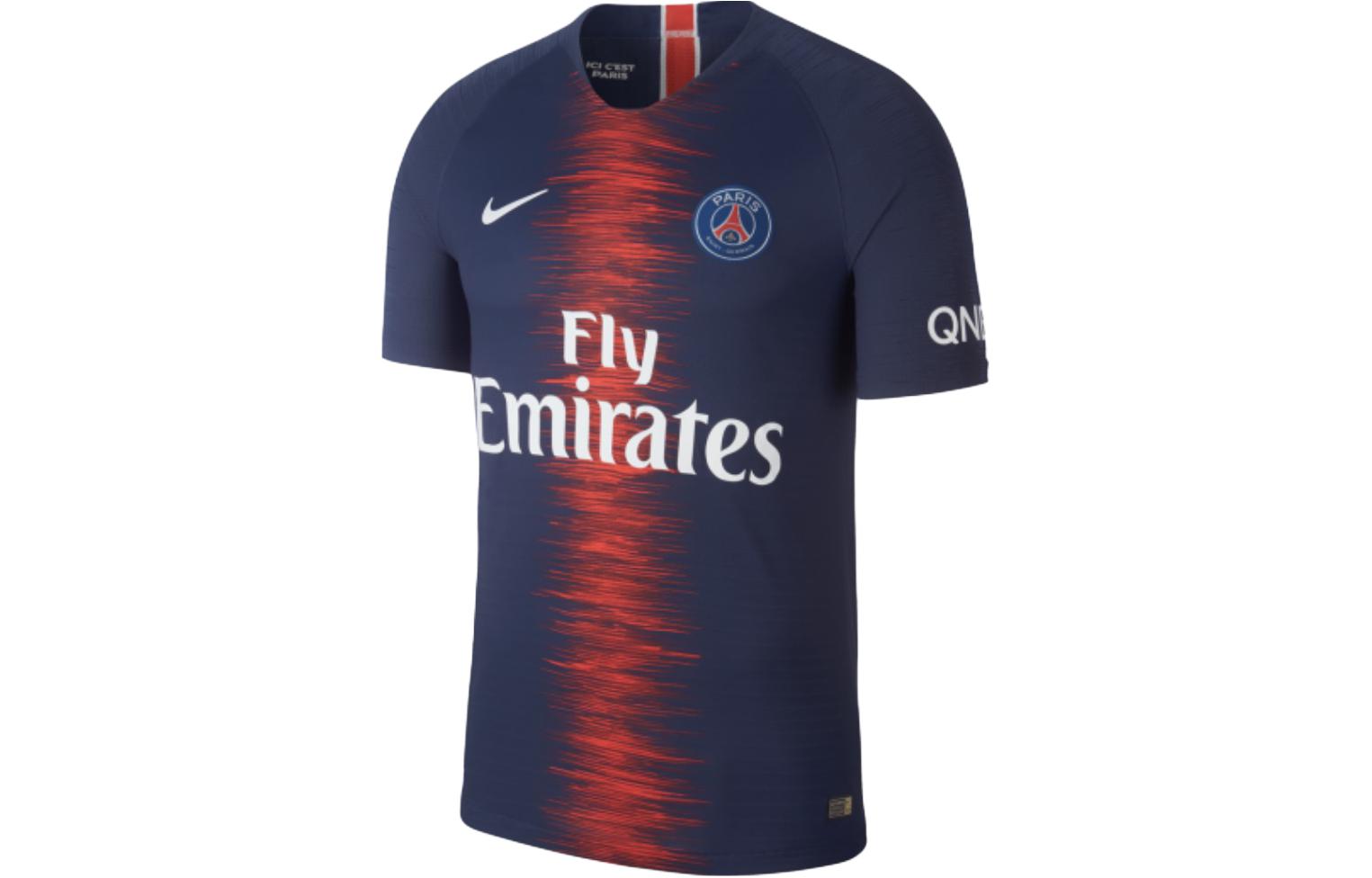 Nike Paris Saint-Germain 18/19 Home Player Jersey Retro Soccer Tee Blue Mens 894419-411