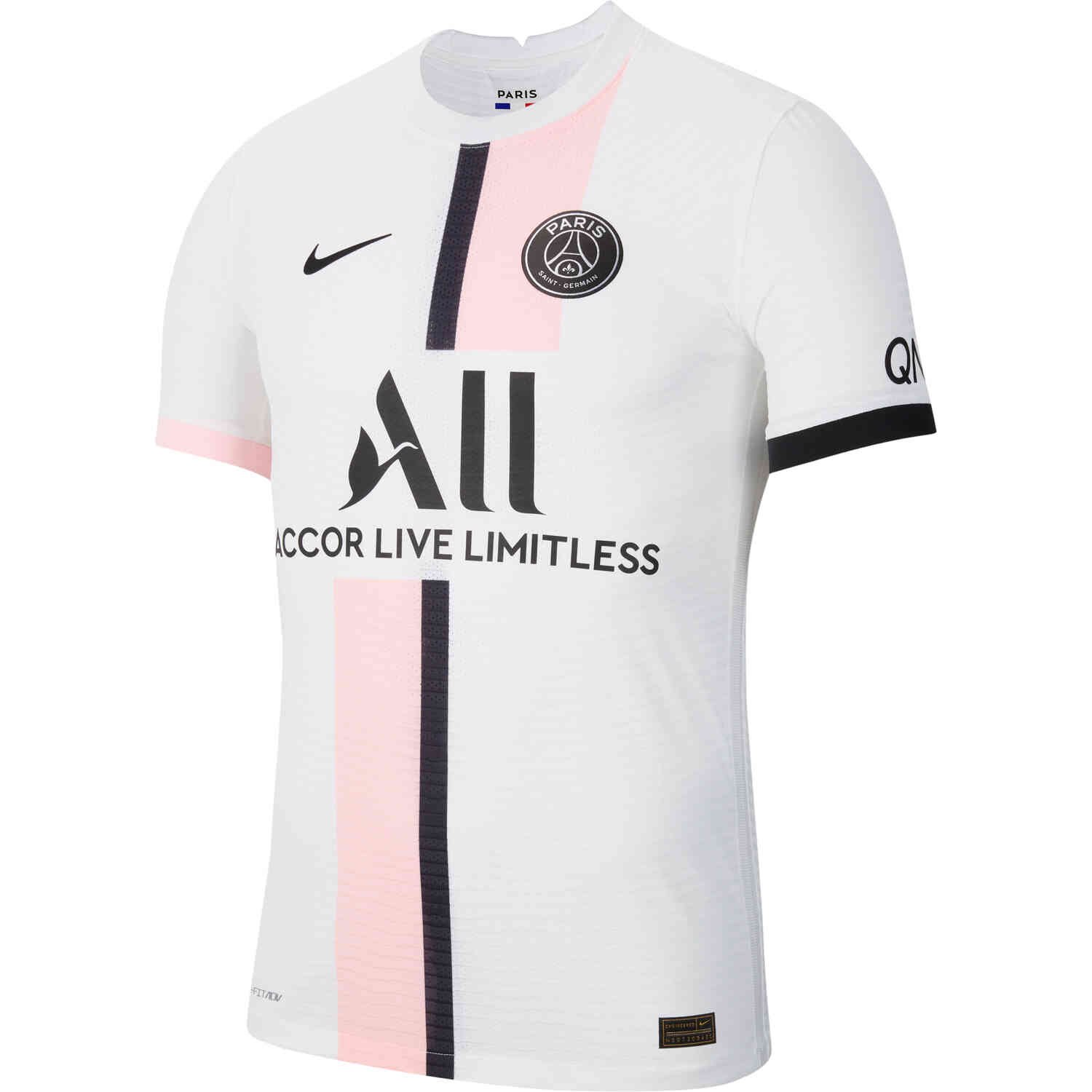 Nike Paris Saint-Germain 21/22 Away Player Jersey White  Soccer Shirt CV7850-101