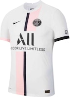 Nike Paris Saint-Germain 21/22 Away Player Jersey White Soccer Shirt CV7850-101 Nike Paris Saint-Germain 21/22 Away Player Jersey White Soccer Shirt CV7850-101