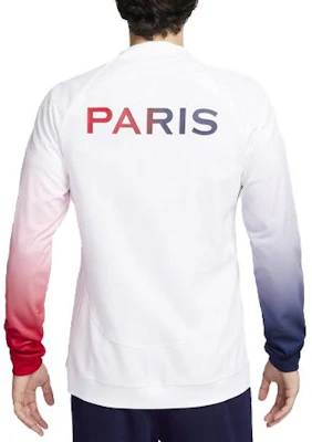 Nike Paris Saint-Germain Academy Pro Tie-Dye Print Jacket White FV6359-100 Lookbook Nike Paris Saint-Germain Academy Pro Tie-Dye Print Jacket White FV6359-100