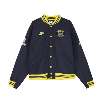 Nike PSG Authentic Letterman Jacket Navy Blue FQ7803-410