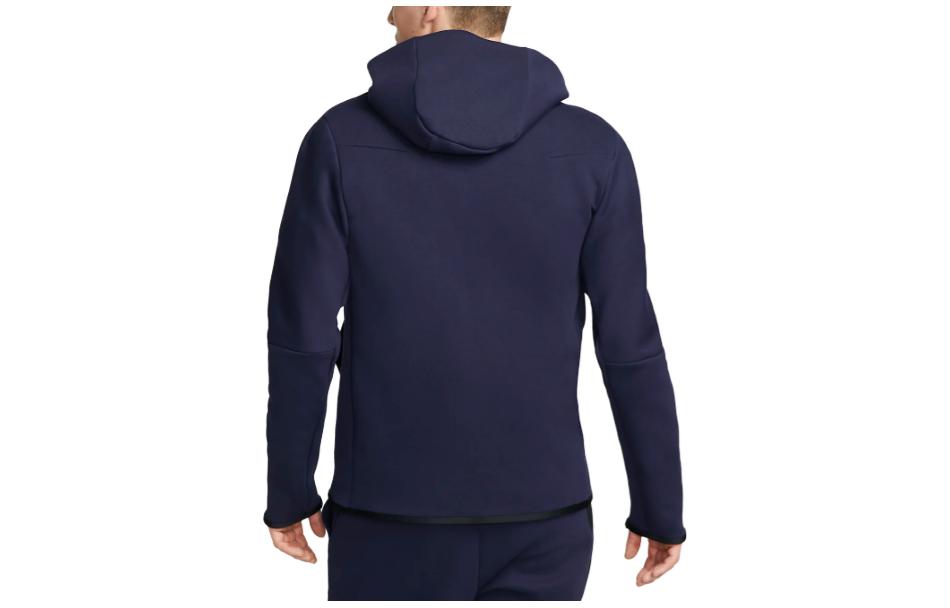 Lookbook Nike Paris Saint-Germain Jaket Hoodie Logo Bordir Biru DV4827-498