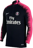 Nike Paris Saint-Germain Half-Zip Retro Track Jacket Black/Pink 18-19 Season Mens 894192-011 Nike Paris Saint-Germain Half-Zip Retro Track Jacket Black/Pink 18-19 Season Mens 894192-011