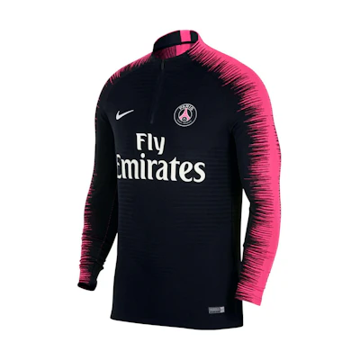 Nike PSG Half-Zip Retro Track Jacket Black/Pink 18-19 Season Mens 894192-011