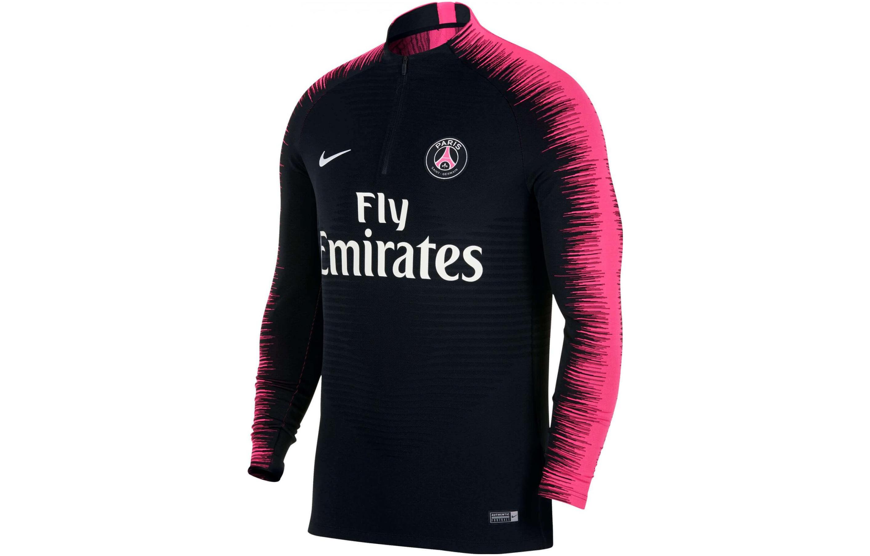 Order Nike Paris Saint-Germain Half-Zip Retro Track Jacket Black/Pink 18-19 Season Mens 894192-011