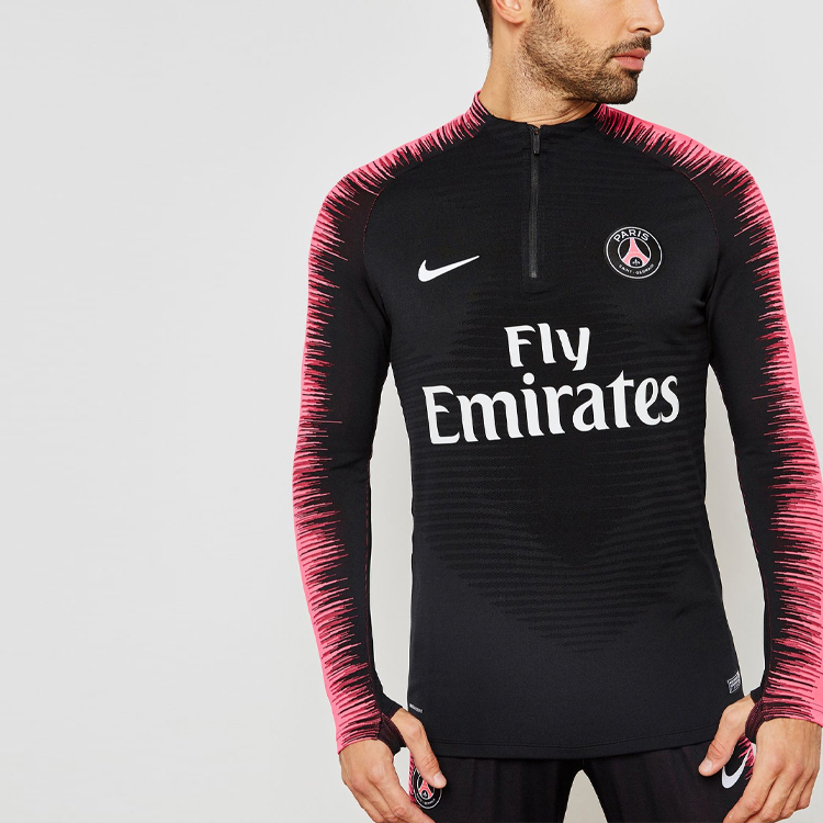 Purchase Nike Paris Saint-Germain Half-Zip Retro Track Jacket Black/Pink 18-19 Season Mens 894192-011