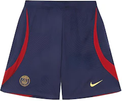 Nike Paris Saint-Germain Navy Logo Football Shorts with Elastic Waist. DX3193-498 Nike Paris Saint-Germain Navy Logo Football Shorts with Elastic Waist. DX3193-498