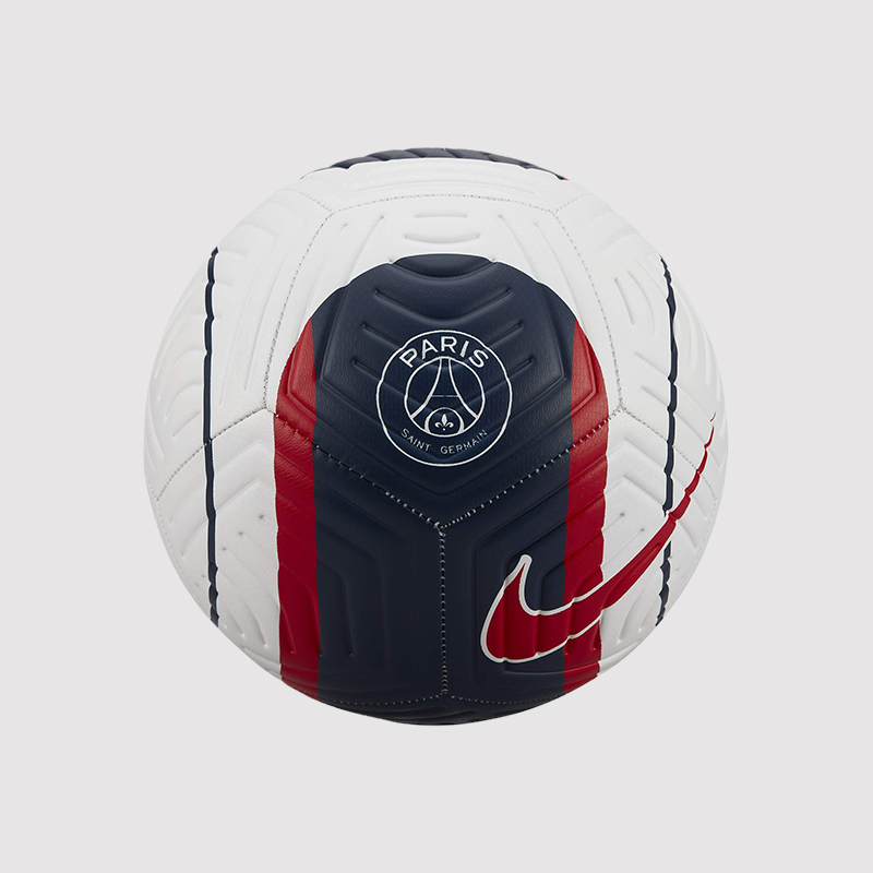 Shop Nike Paris Saint-Germain PSG White Blue Rubber Soccer Ball Size 5 Unisex DJ9960-100