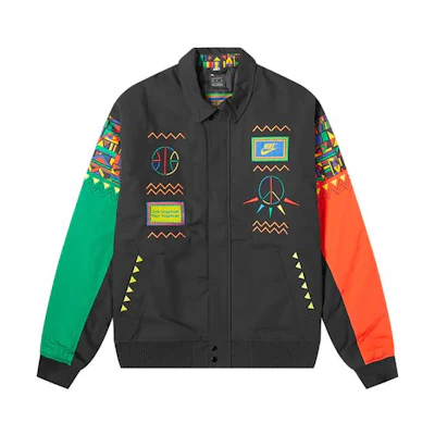 Nike Patterned Zip-Up Jacket Black - CU4212-010
