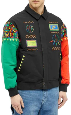 ナイキ パターンジップアップジャケット ブラック CU4212-010 Lookbook ナイキ パターンジップアップジャケット ブラック CU4212-010