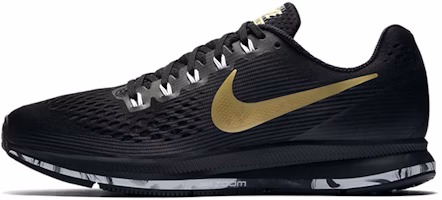 Nike Air Zoom Pegasus 34 'Black Gold' 880555-017 Nike Air Zoom Pegasus 34 'Black Gold' 880555-017