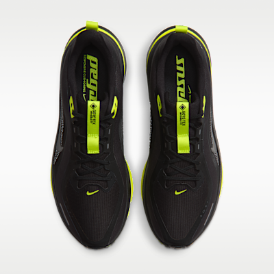Shop Nike Pegasus 42 GORE-TEX Waterproof Road 'Black Lemon Venom Metallic Dark Grey' IQ0450-001