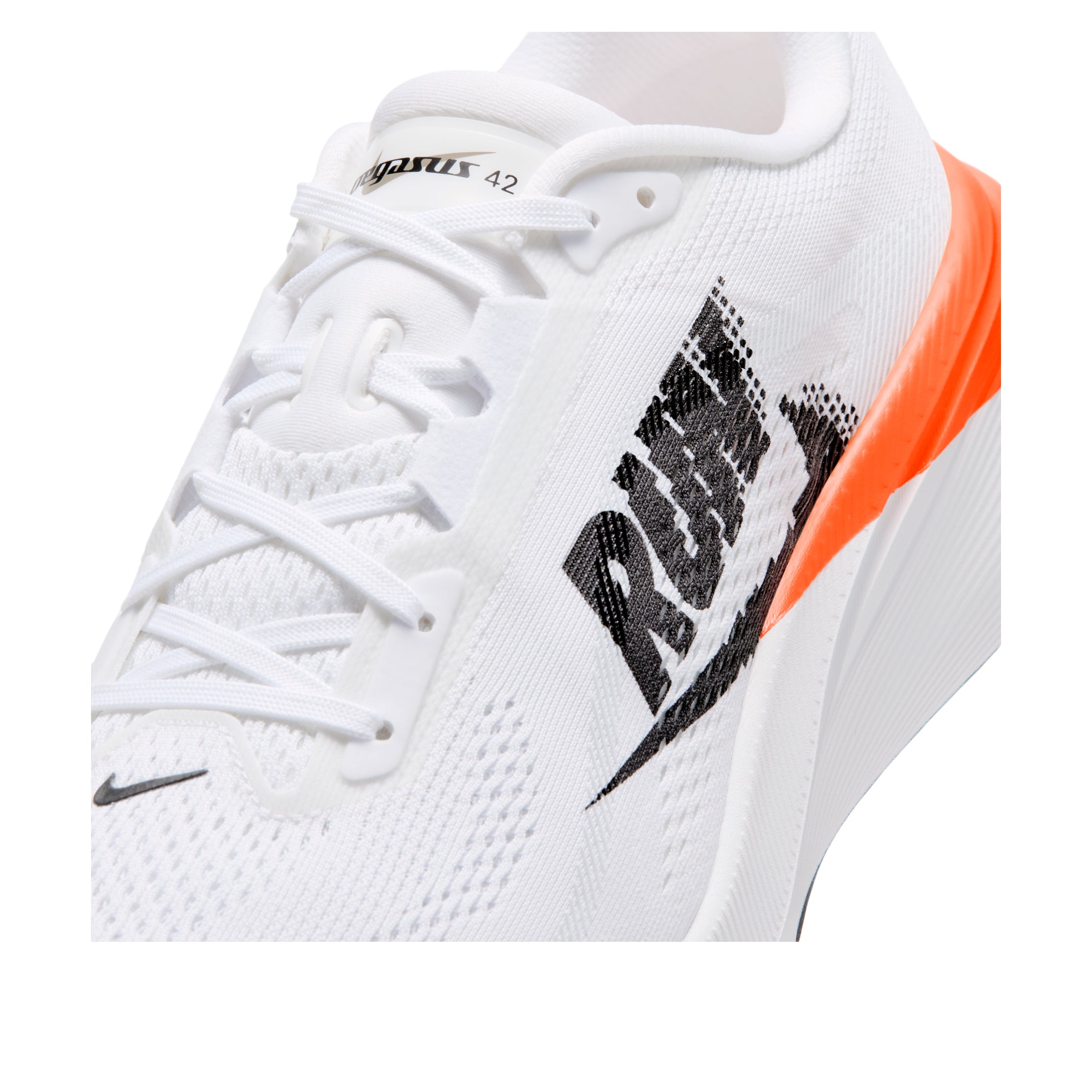 Details for Nike Pegasus 42 Road 'White White Total Orange Black' IZ6178-101